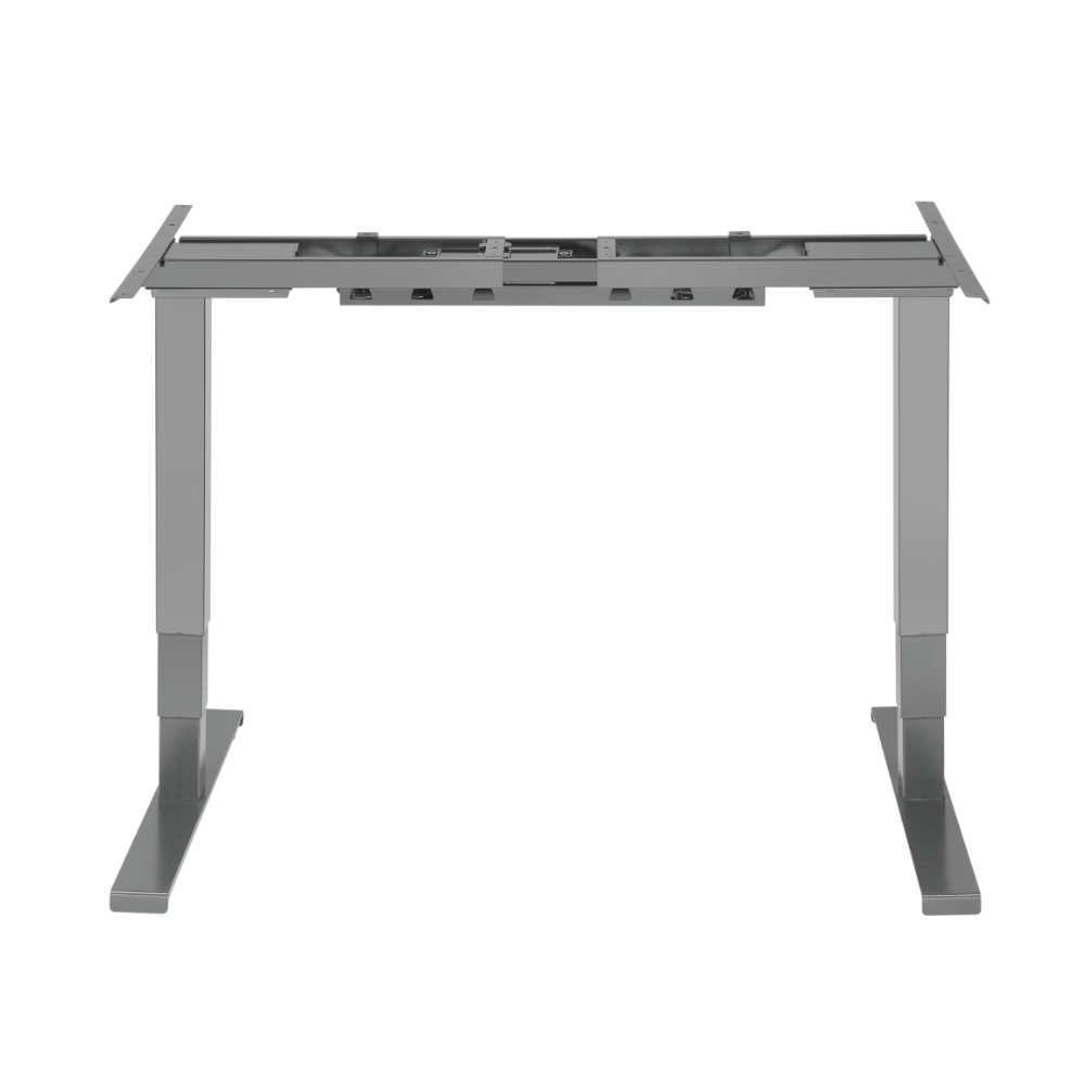 Регулируемо бюро с два мотора – основа – сива - Image 3
