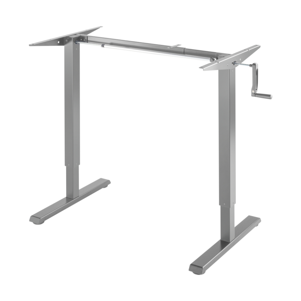 Офис бюро с ръчно регулиране – сиво - Image 3