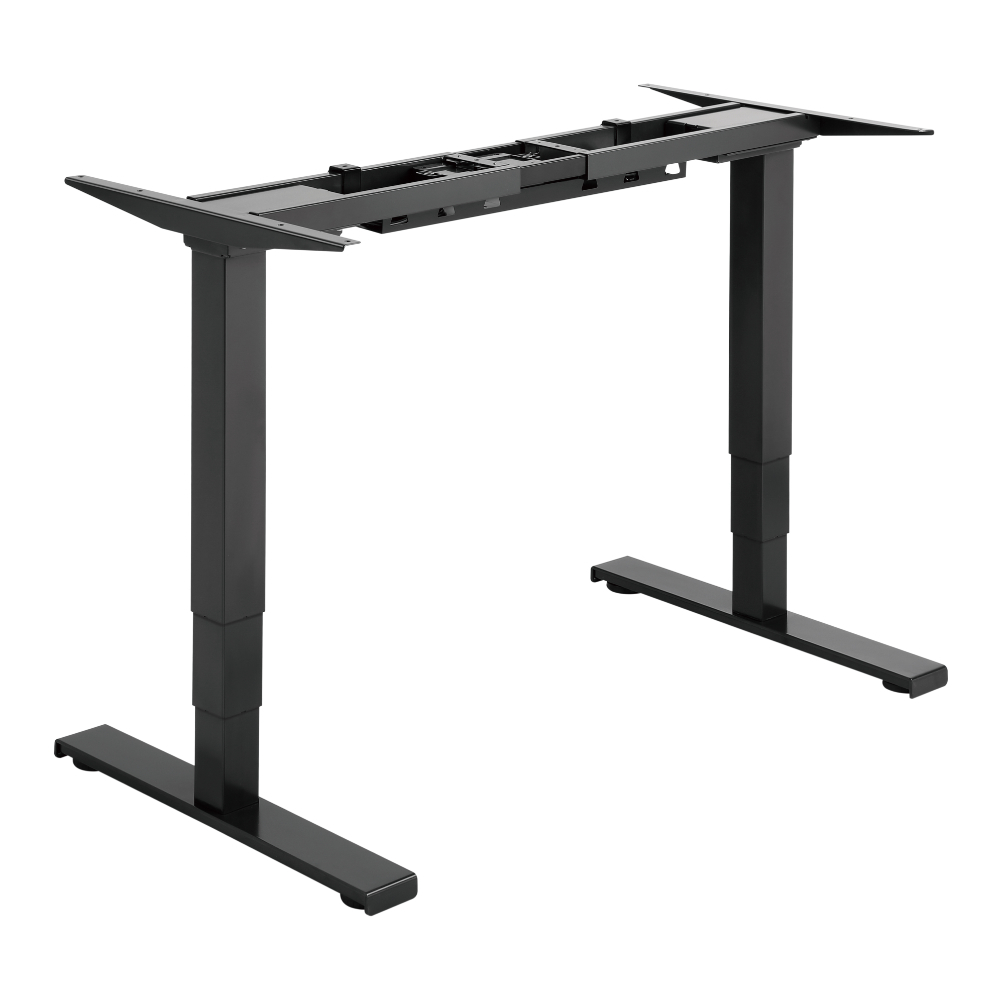 Регулируемо бюро с два мотора – основа – черна