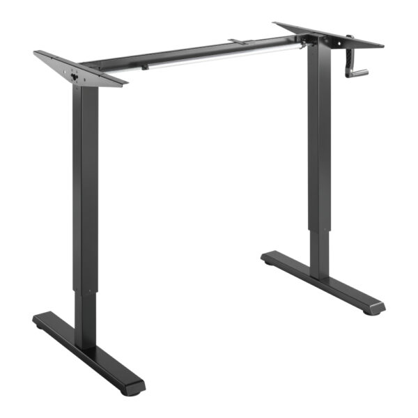 Офис бюро с ръчно регулиране - черно