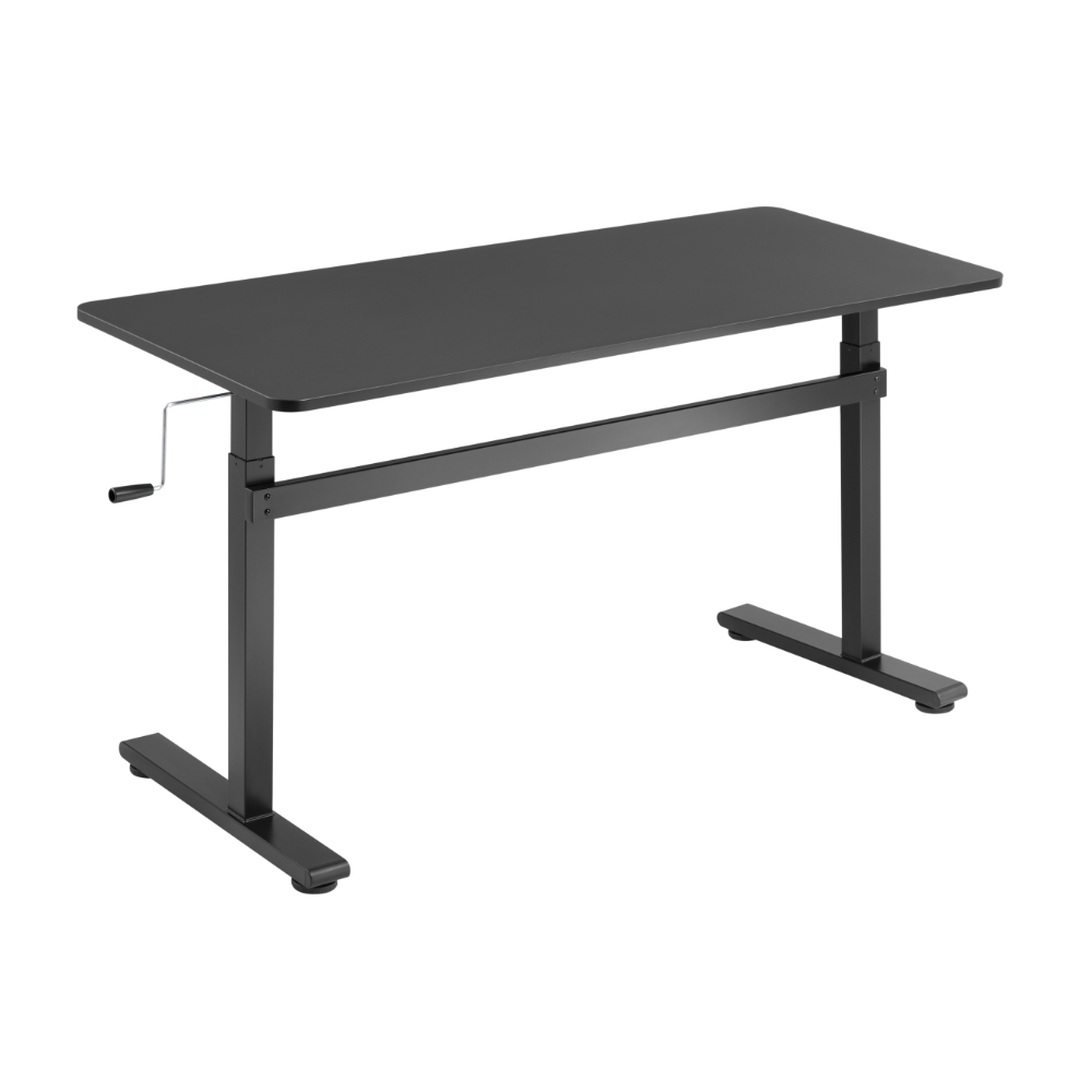 Бюро с ръчно регулиране - черно - Image 3