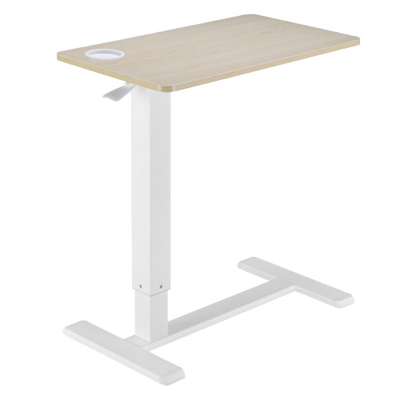 Мобилно ръчно регулируемо бюро за лаптоп - дърво