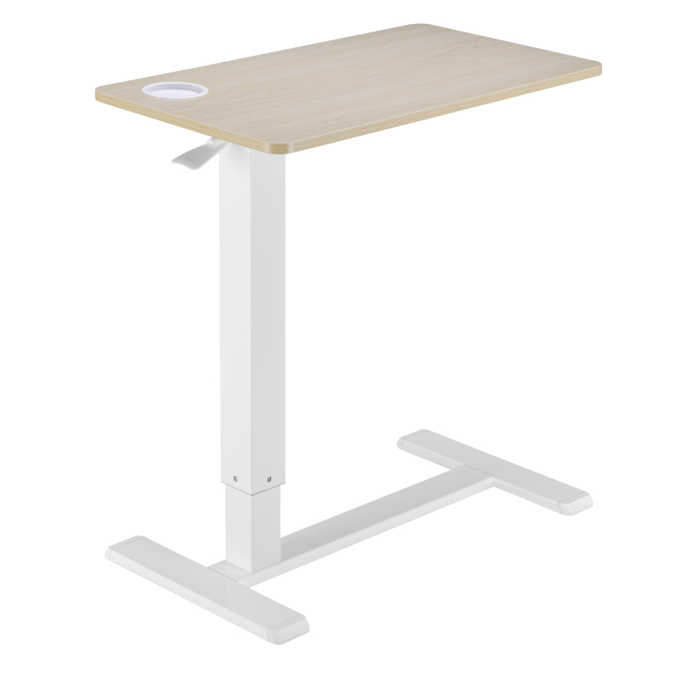 Мобилно ръчно регулируемо бюро за лаптоп - дърво