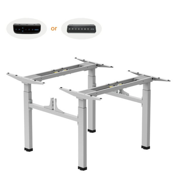 егулируема основа за две бюра – сива