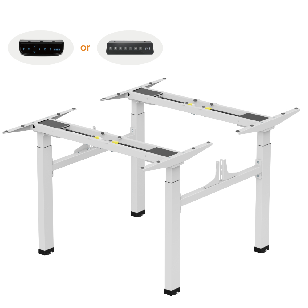 Регулируема основа за две бюра – сива - Image 2