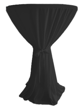 Текстелна покривка черна за бар маса