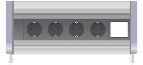Модул Flip S с 4 шуко и 1 празен модул, цвят сив, ABL