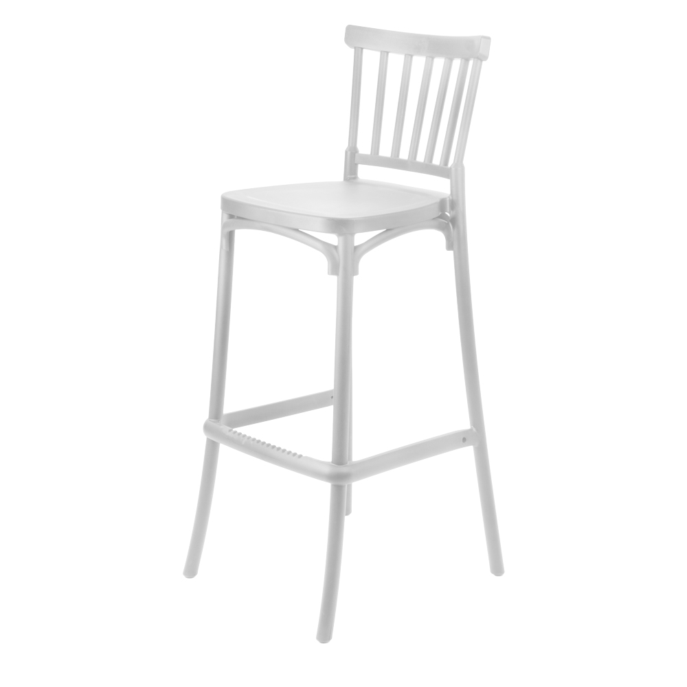 ARLES-Бар стол - бял