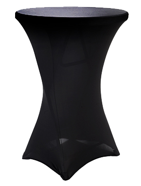 Еластан за бар маса черен