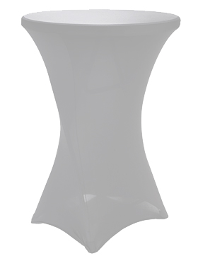 Еластан за бар маса бял