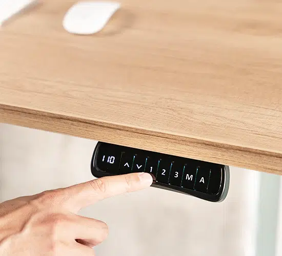 Регулируемо бюро Ergo Desk Pro - бялa основа - Image 4