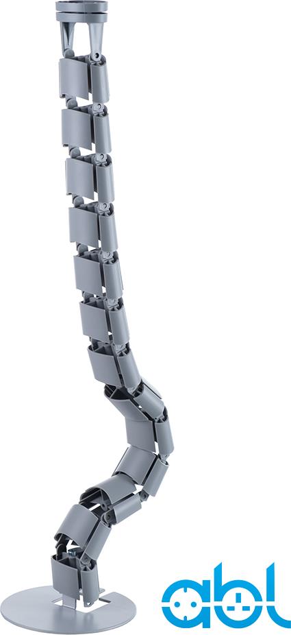 Кабелна спирала от под към бюро - сива