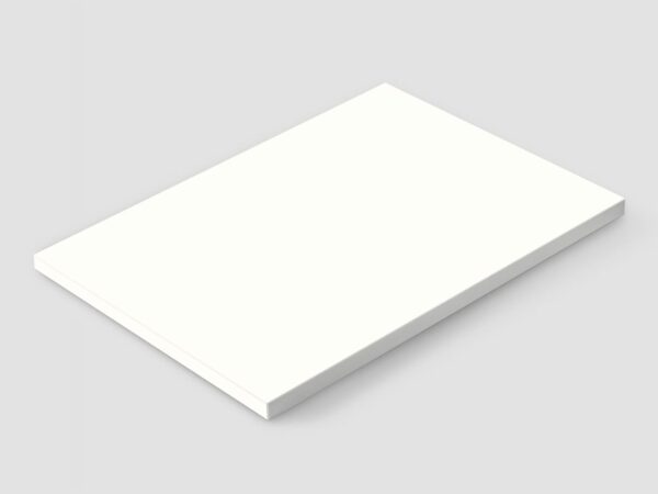 Плот за бюро 118x68x2.5 см бял