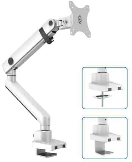 Стойка за монитор Sigma, единична - бяла, ABL