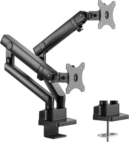 Стойка за монитор Sigma, двойна - черна, ABL
