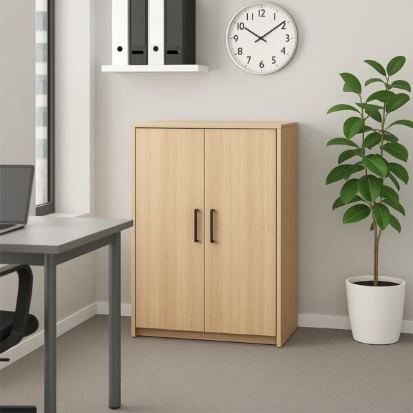 Офис шкаф с три рафта и врати V3