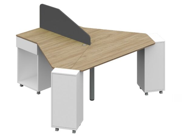 Бюро с 2 работни места и посетителски сектор