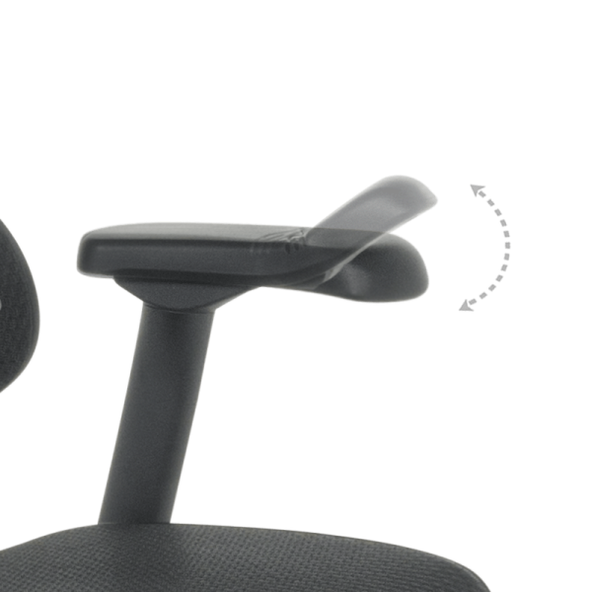 Ергономичен офис стол ERGOHUMAN ELITE 2 – черен, с мрежеста облегалка, 2D подглавник, 5D подлакътници и алуминиева основа.