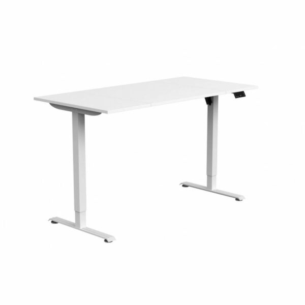 регулируемо бюро с бял плот